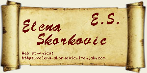 Elena Skorković vizit kartica